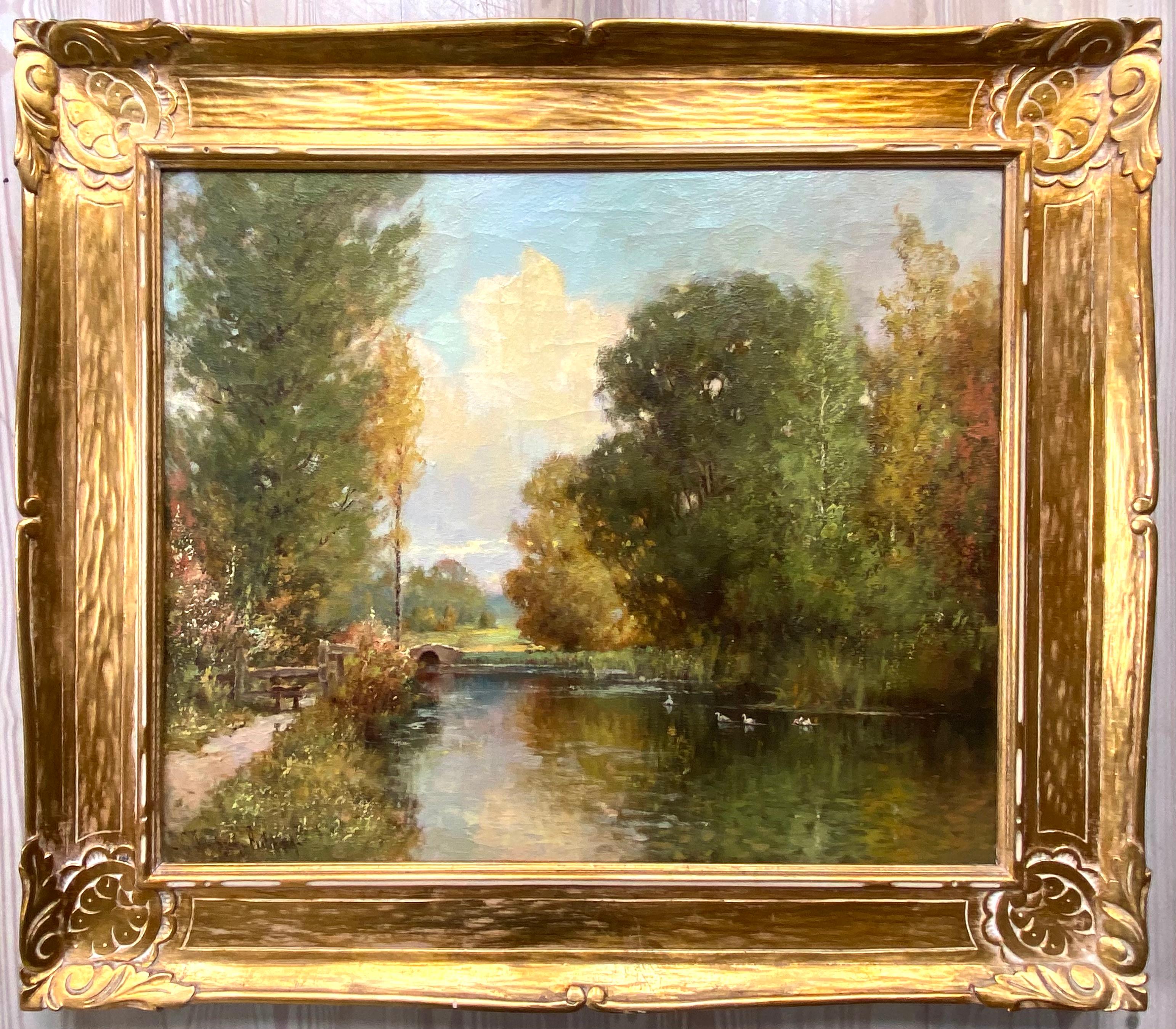 Landscape Painting di George Thompson Pritchard - "Un giorno d'estate"