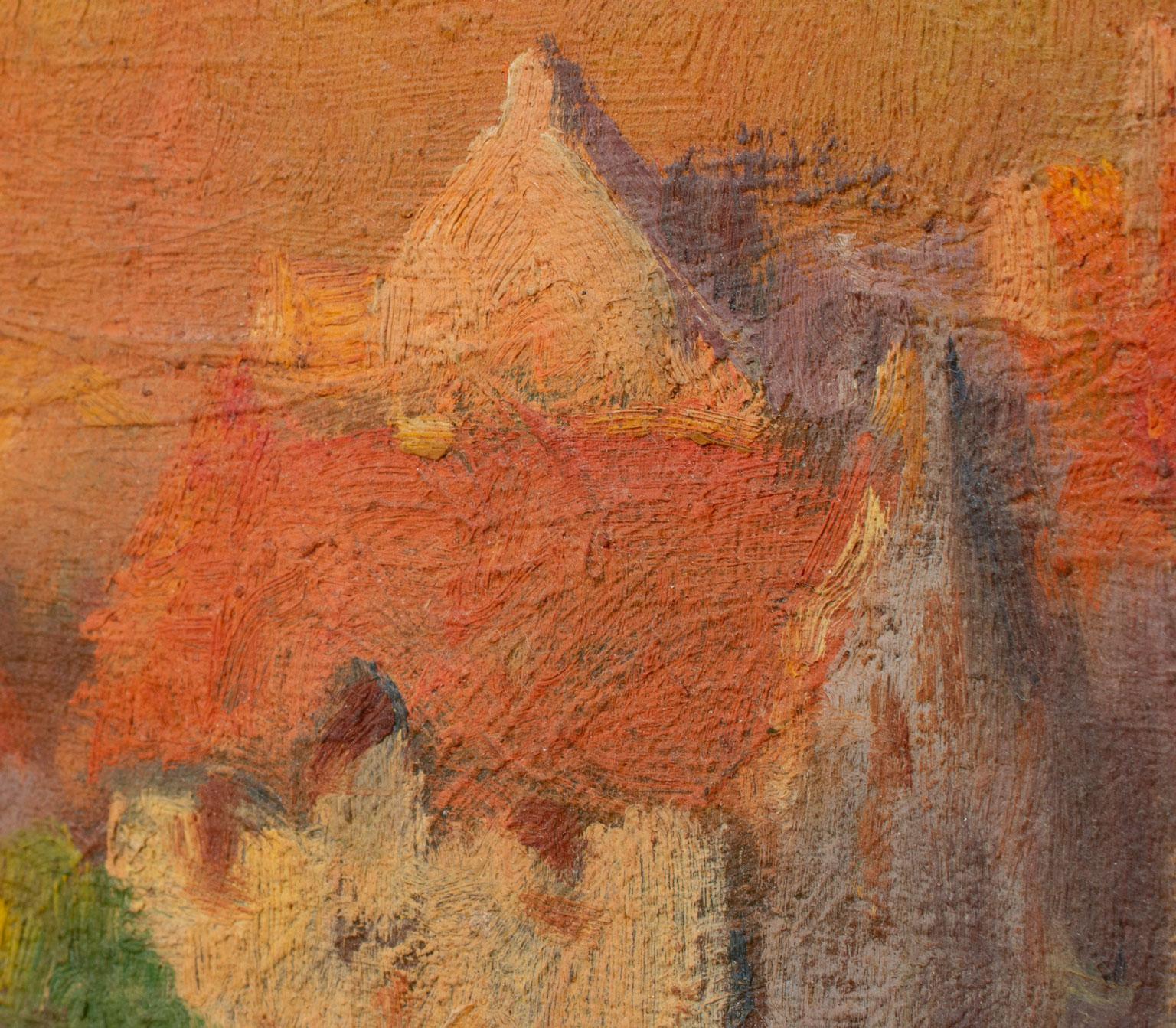 Peinture à l'huile impressionniste - Paysage fluvial de George Thompson Pritchard, encadrée en vente 6