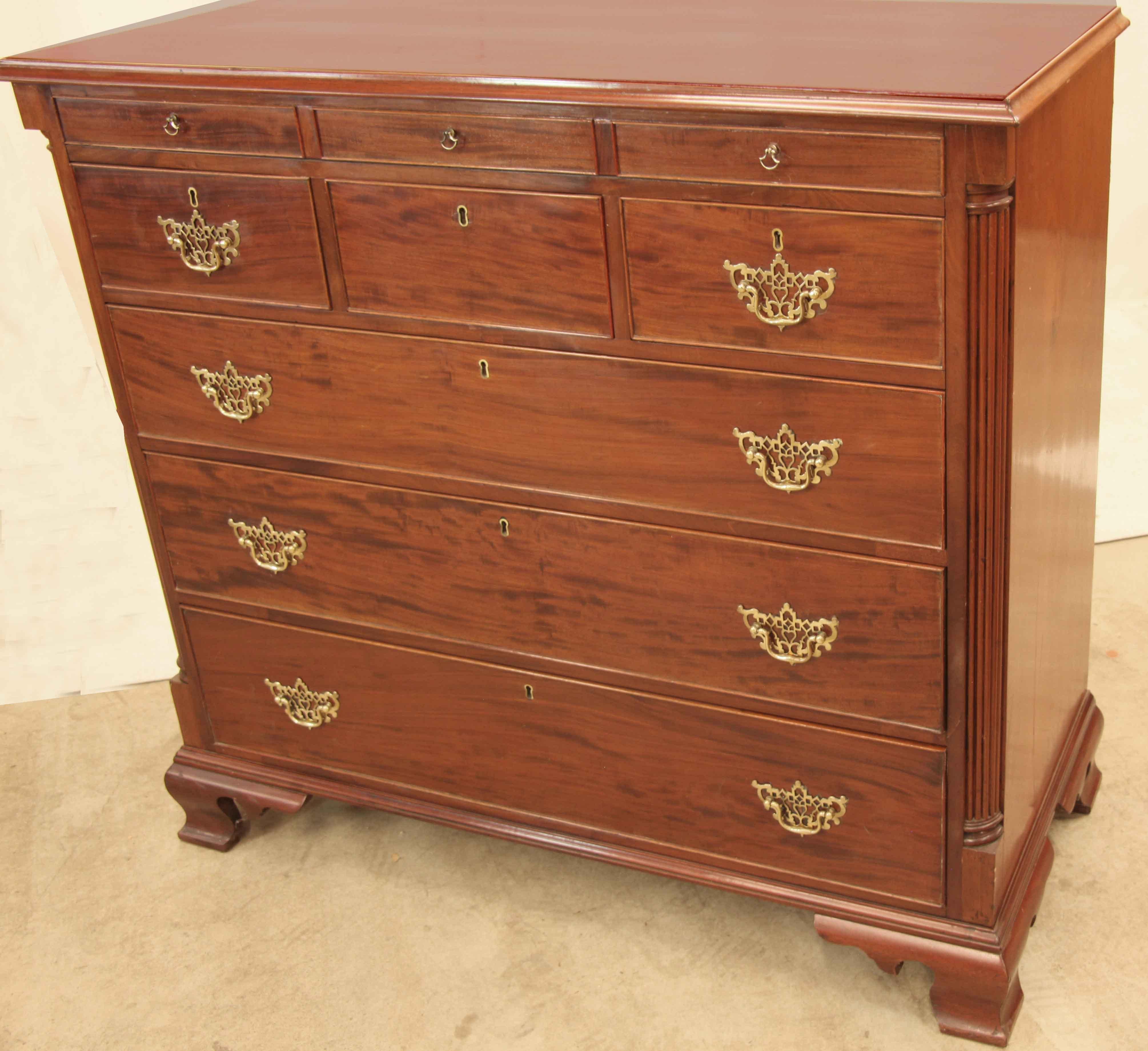 English George !!! Three over Three Drawer Chest