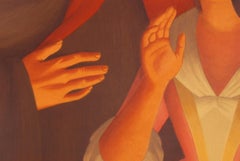 Un Ballo in Maschera, litografía surrealista firmada por George Tooker