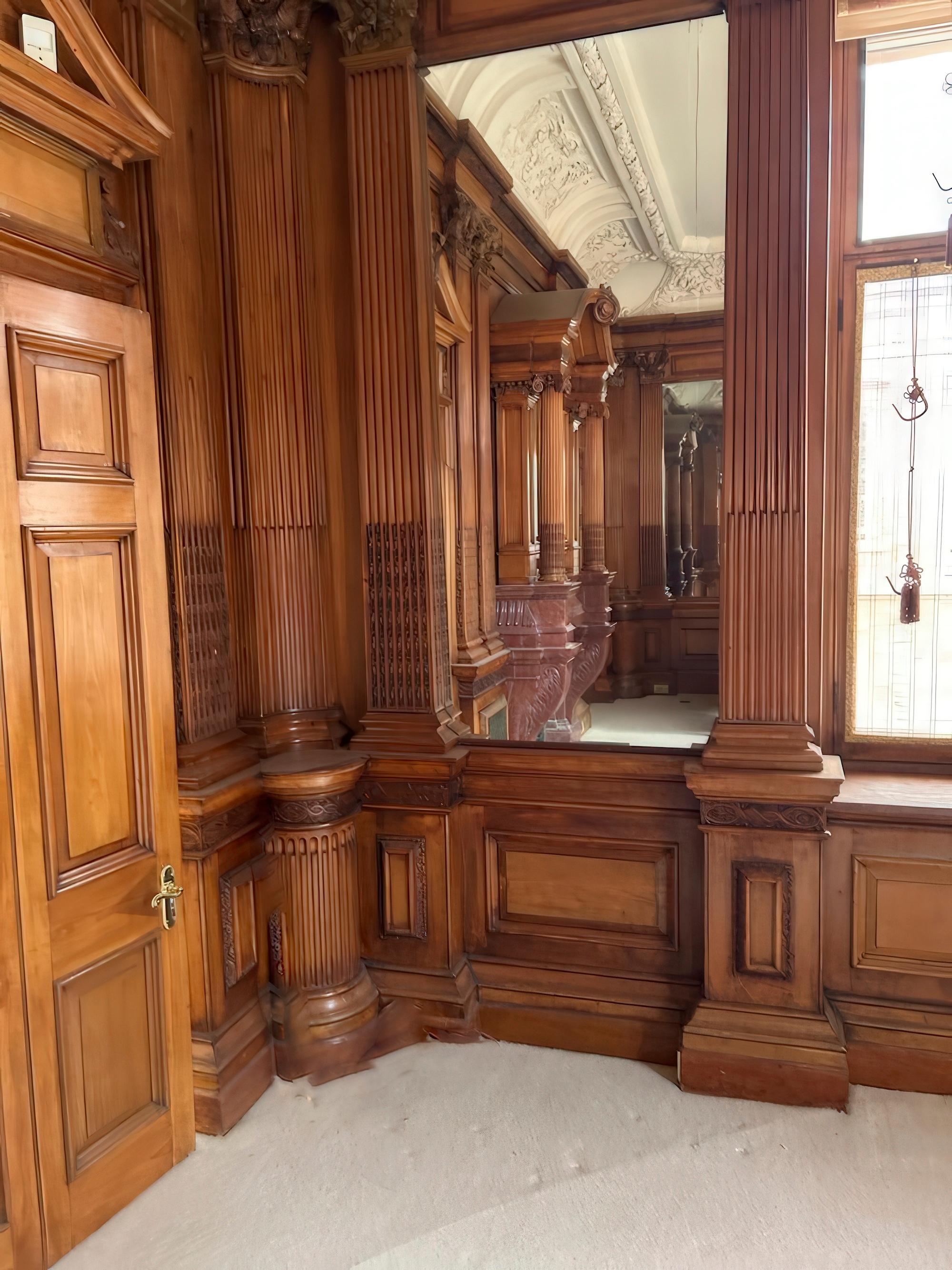 Marble George Trollope & Sons fireplace & room, Paris Exhibition 1878 Gold Medal Winner For Sale