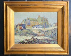 Large St Ives School Painting, Oil on Canvas, by George Turland Goosey, 1920s