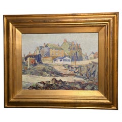 Large St Ives School Painting, Oil on Canvas, by George Turland Goosey, 1920s