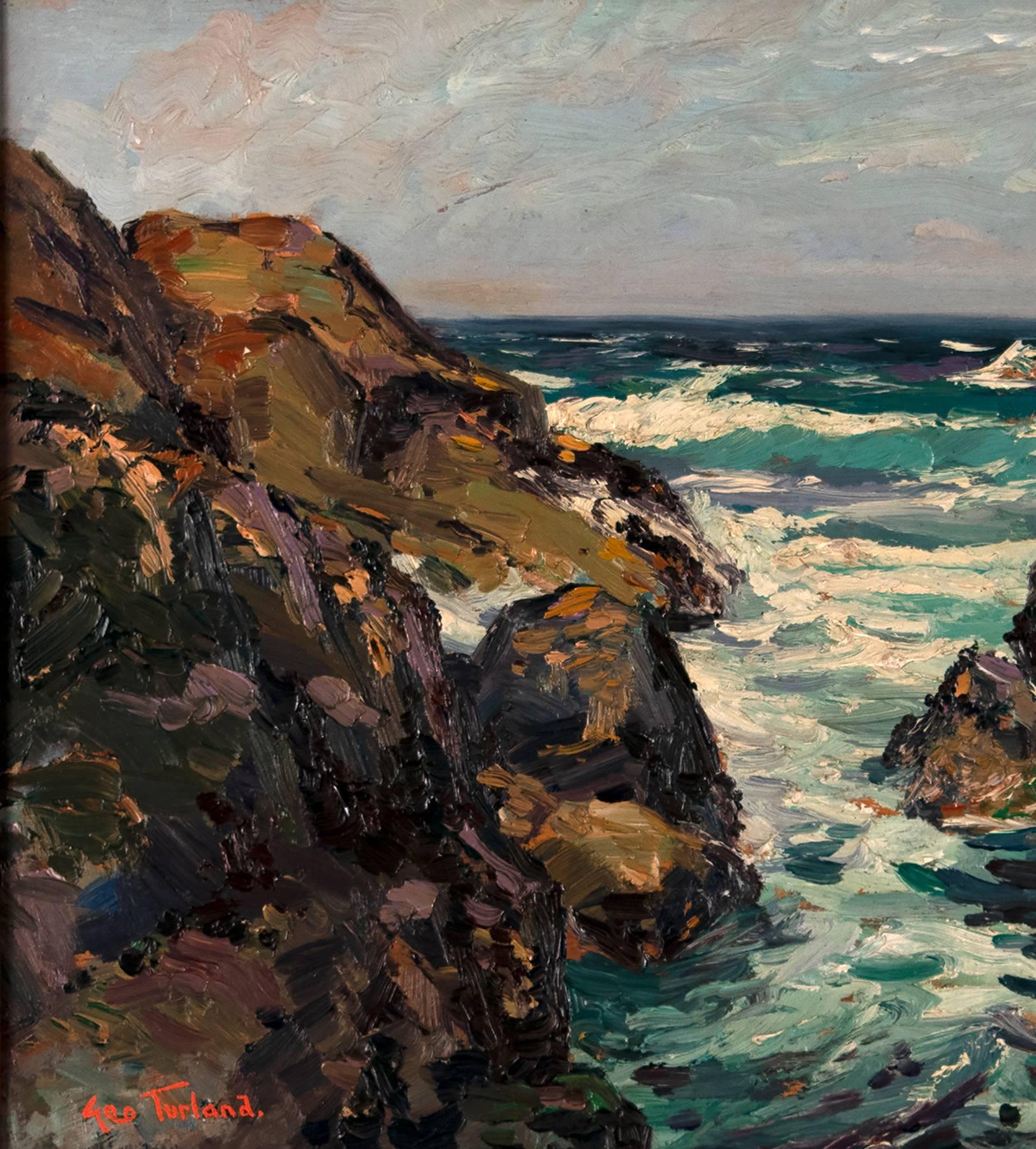 Untitled (Seascape) - Painting by George Turland