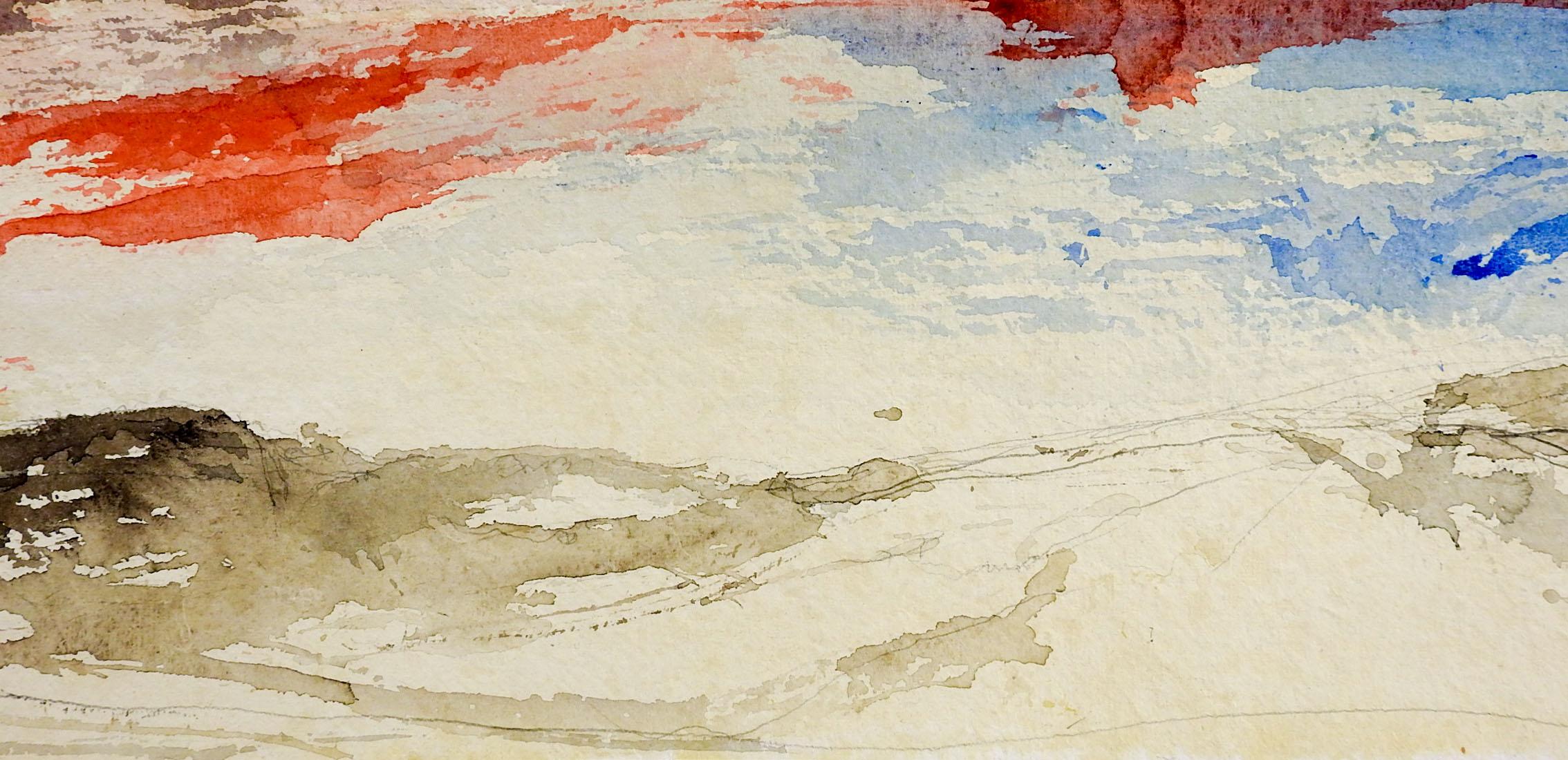 Peinture de paysage abstraite de George Turner Bon état - En vente à Seguin, TX