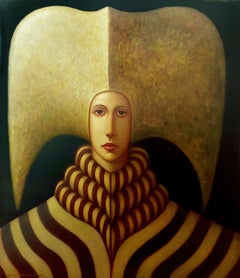 "Another Dress Rehearsal" Oil on Canvas Fantasy Surreal celebrated London artist