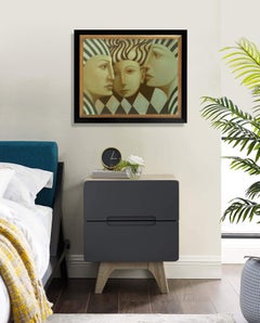 "Conflab"  Oil on Canvas 18x22"