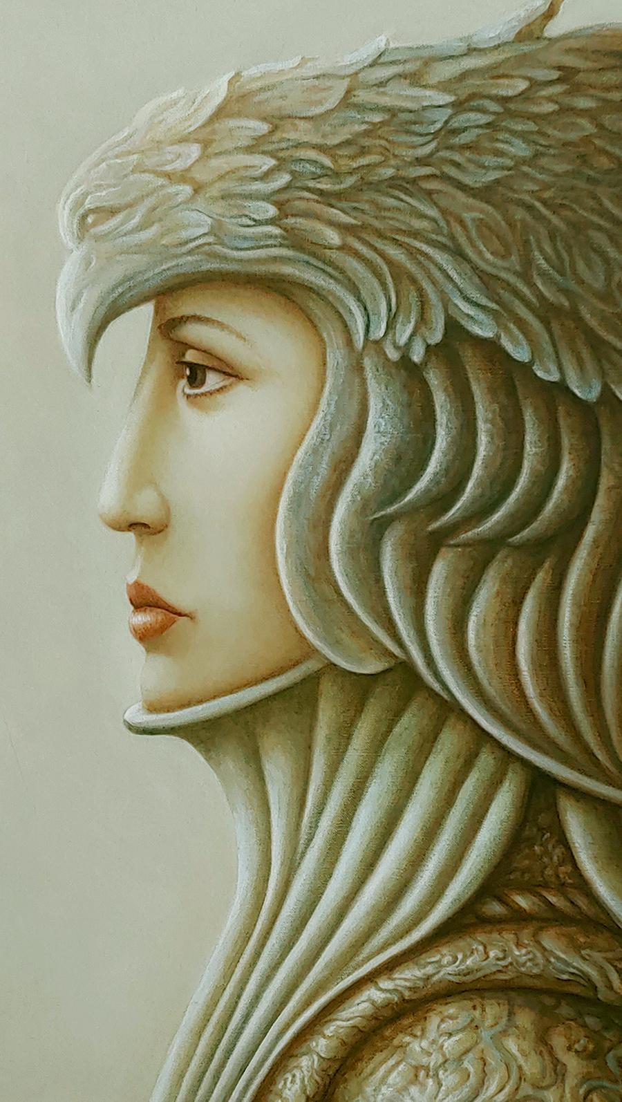 Bird Lady  30x26