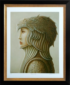 Bird Lady  30x26" con cornice