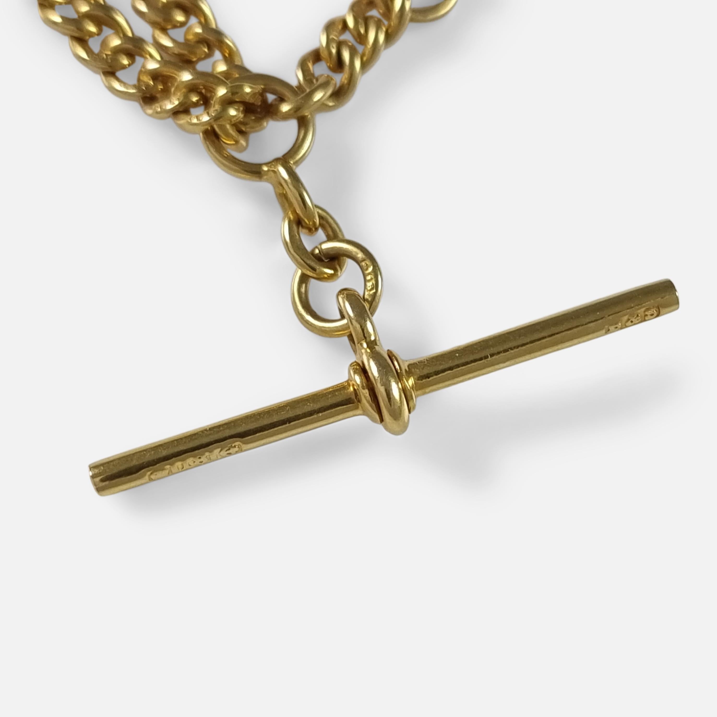 18 Karat Gold Albert-Uhrkette von George V., 1925 6