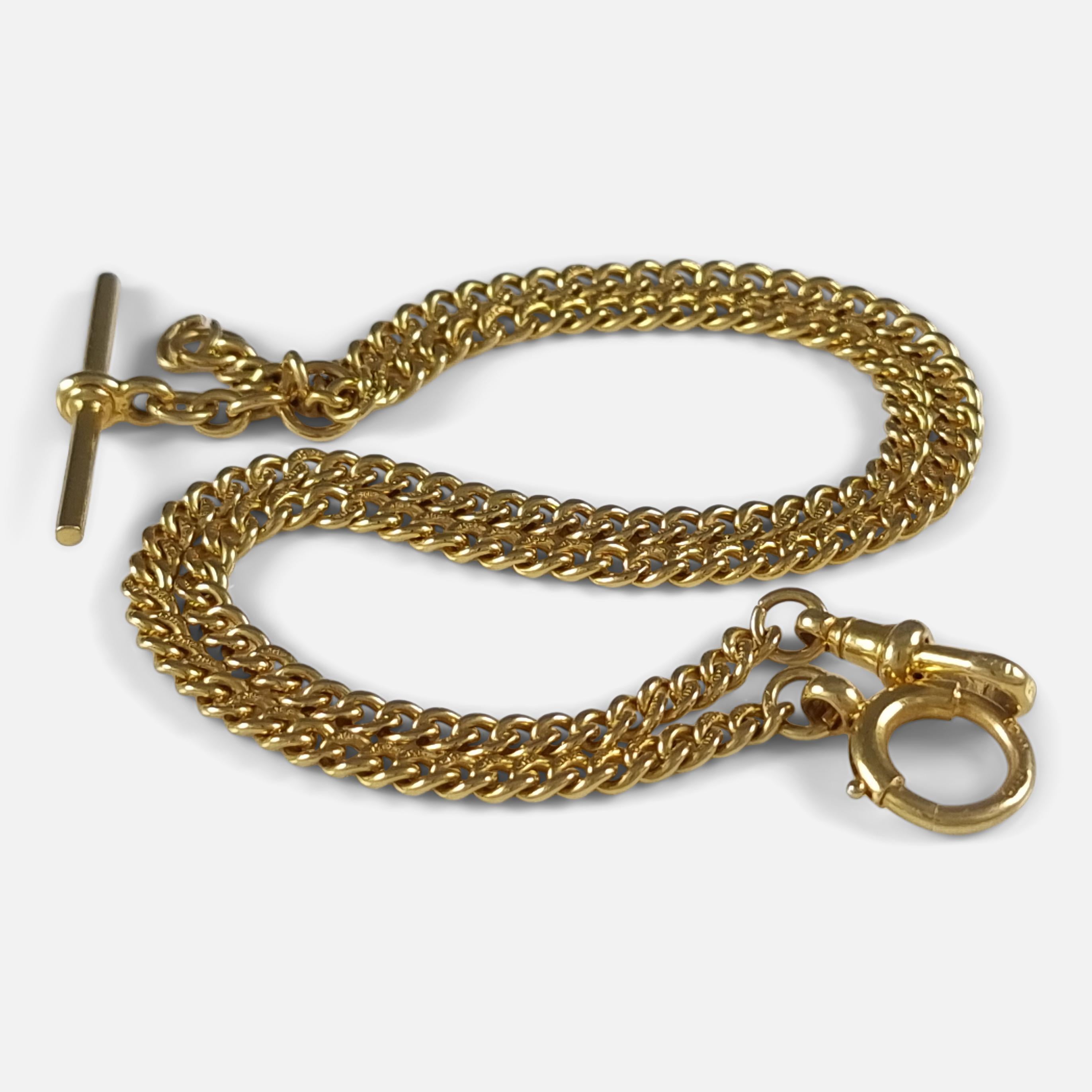 18 Karat Gold Albert-Uhrkette von George V., 1925 im Zustand „Gut“ in Glasgow, GB
