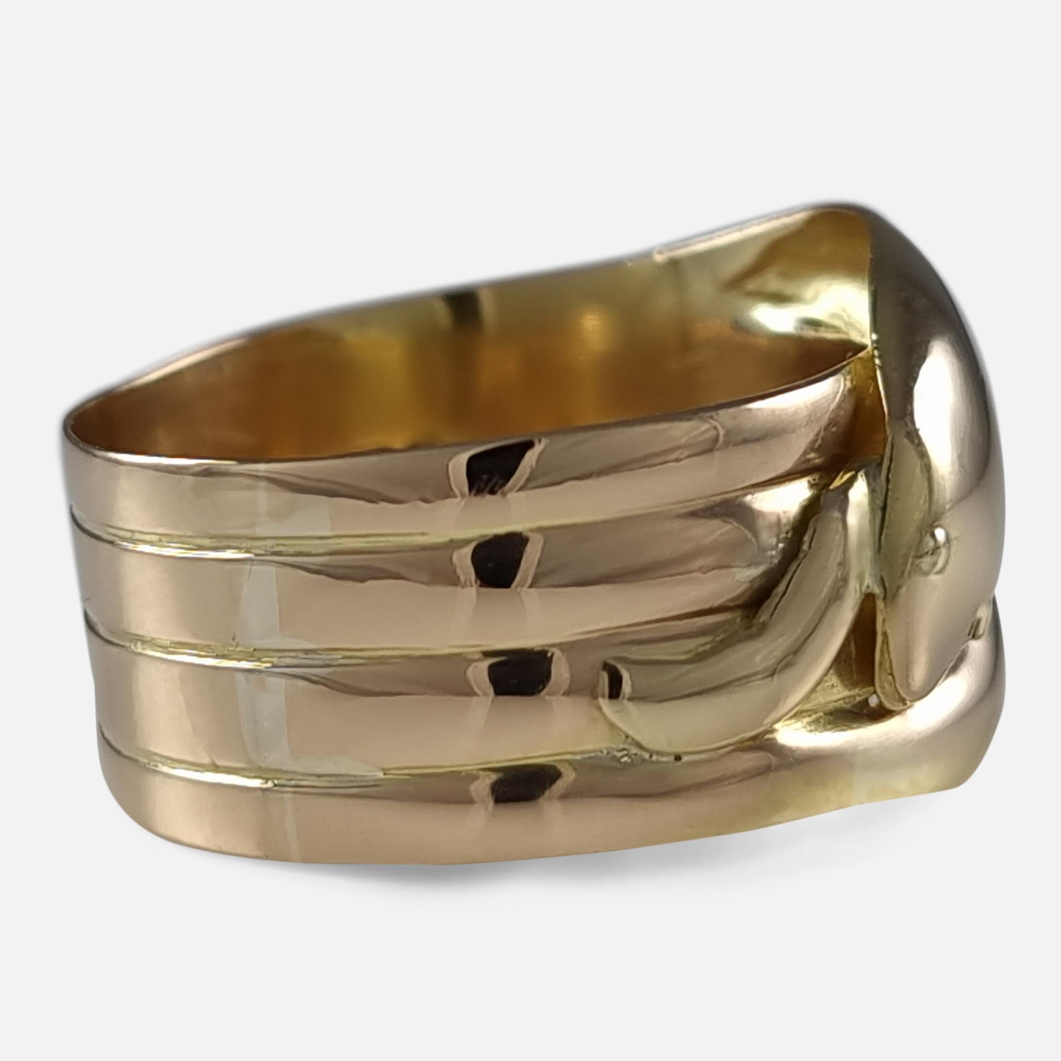 George V 18ct Gold Double Snake Ring - 1917 For Sale 2