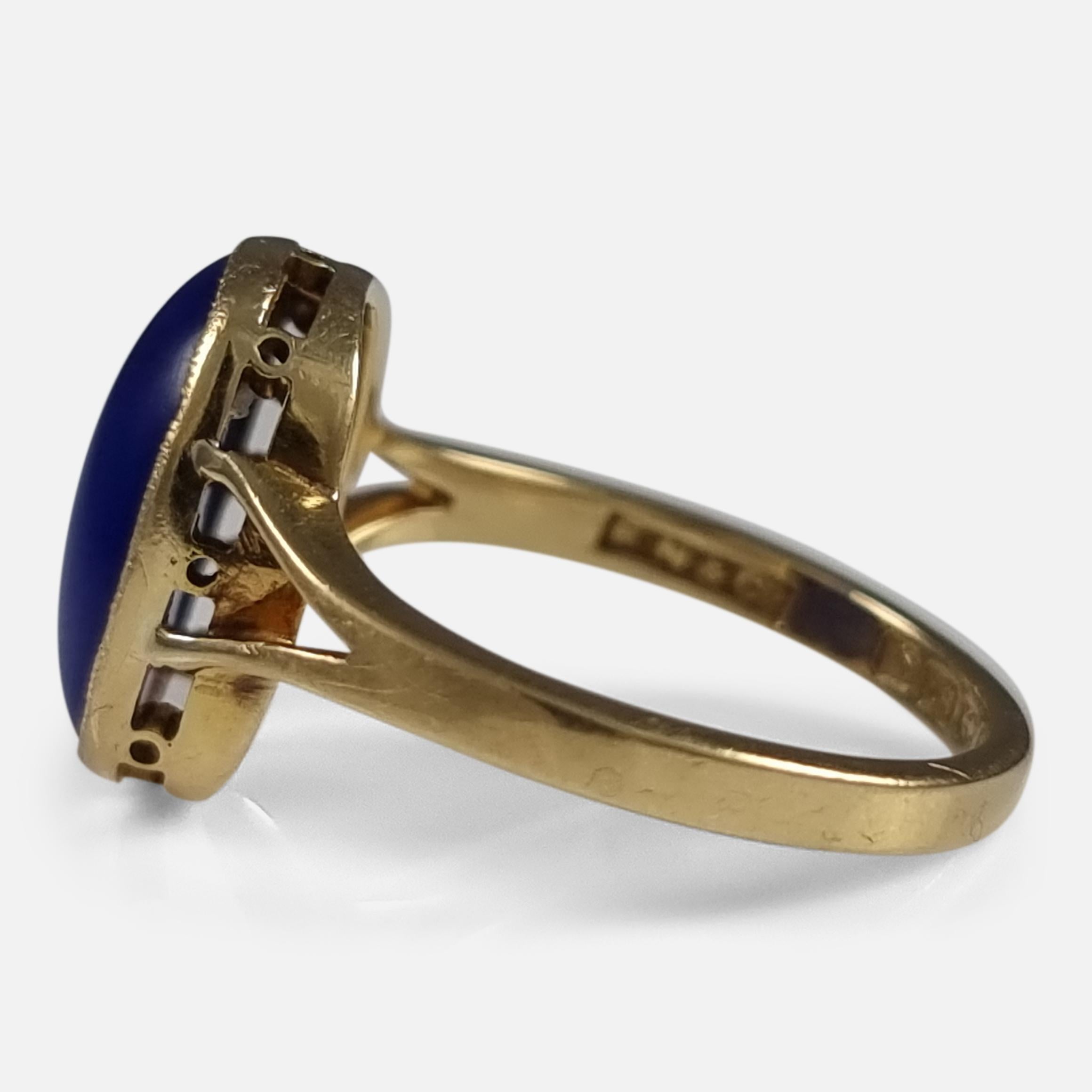 George V 18ct Gold Lapis Lazuli Ring, 1916 1