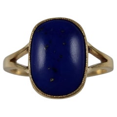 George V 18ct Gold Lapis Lazuli Ring, 1916