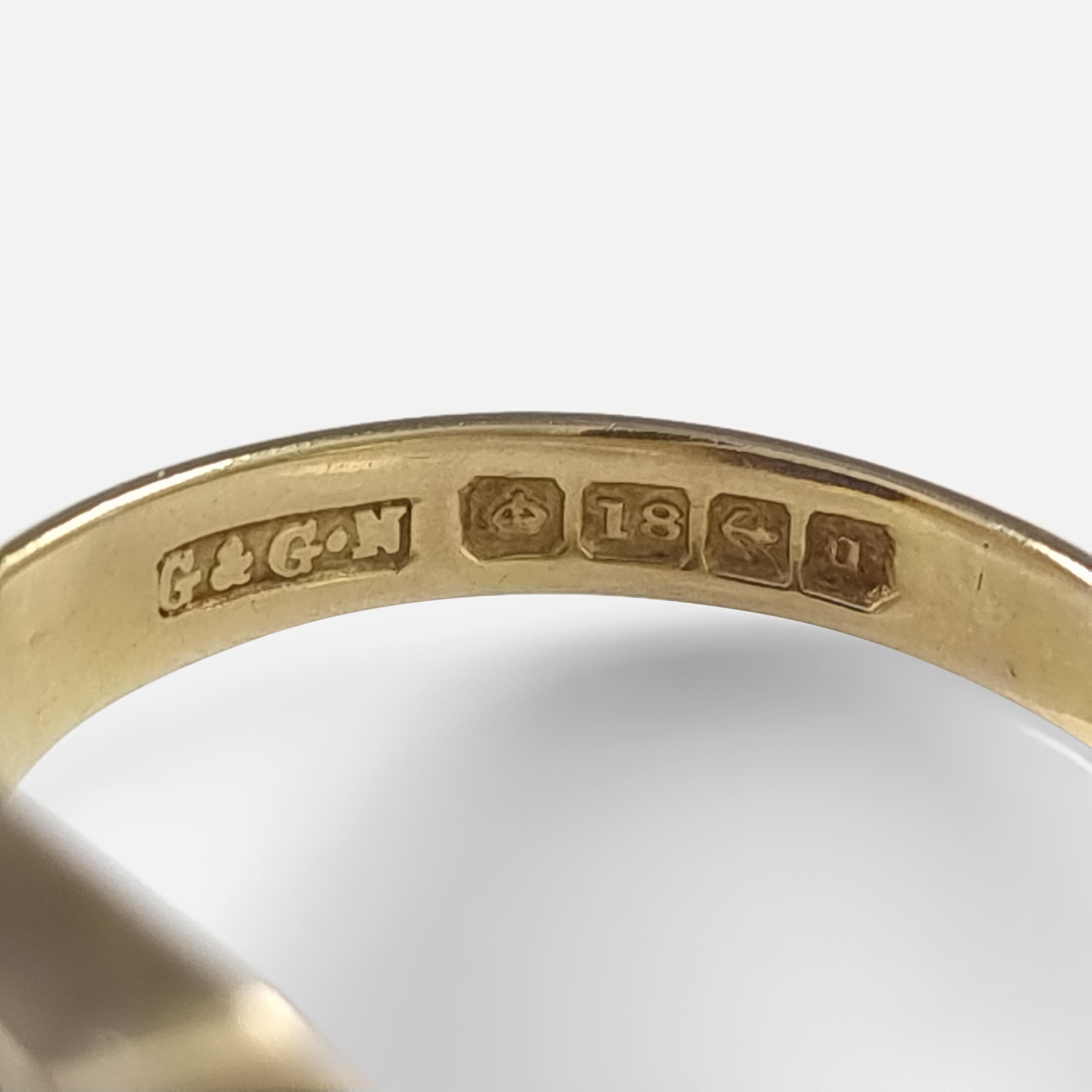 George V 18ct Gold Lapis Lazuli Signet Ring 2
