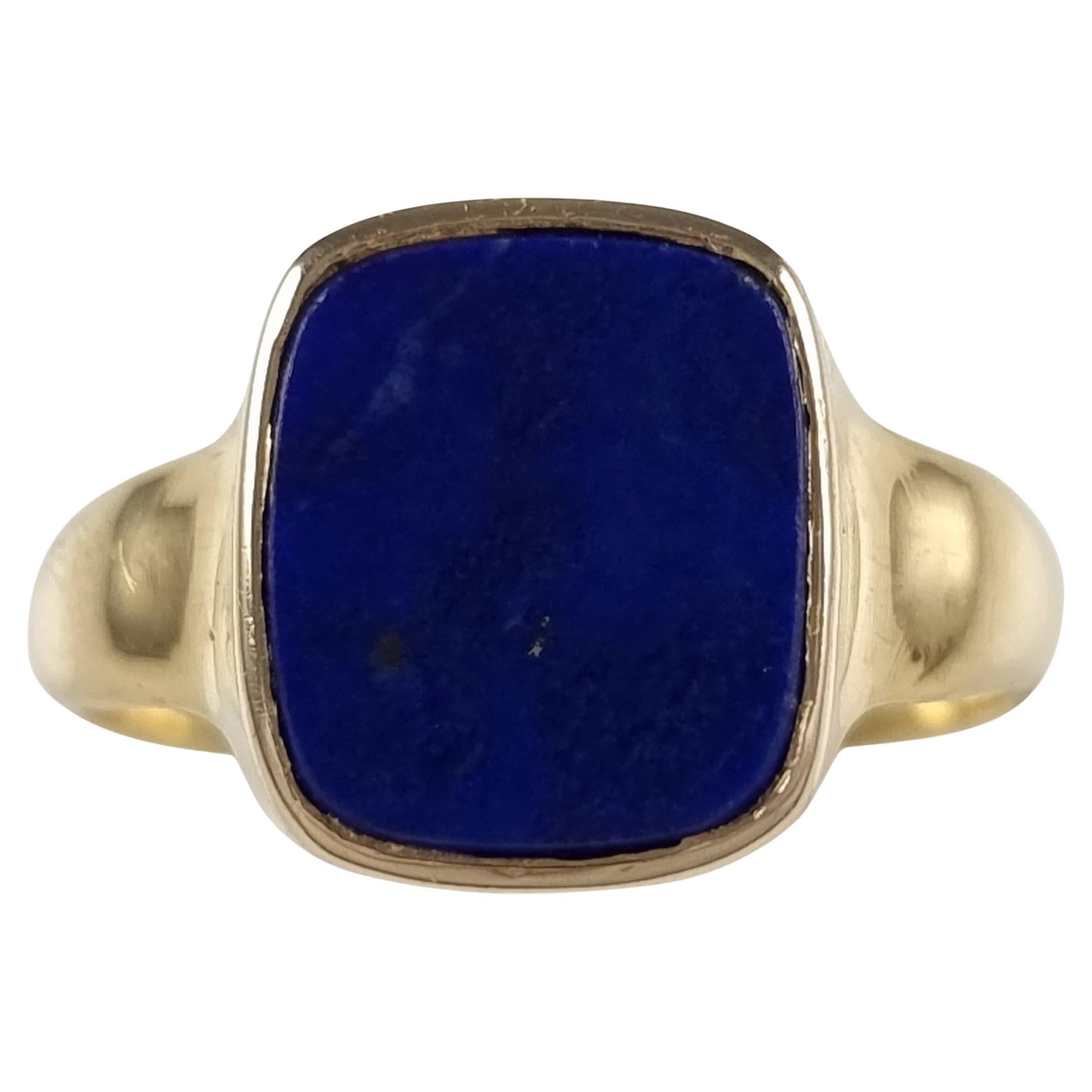 George V 18ct Gold Lapis Lazuli Signet Ring