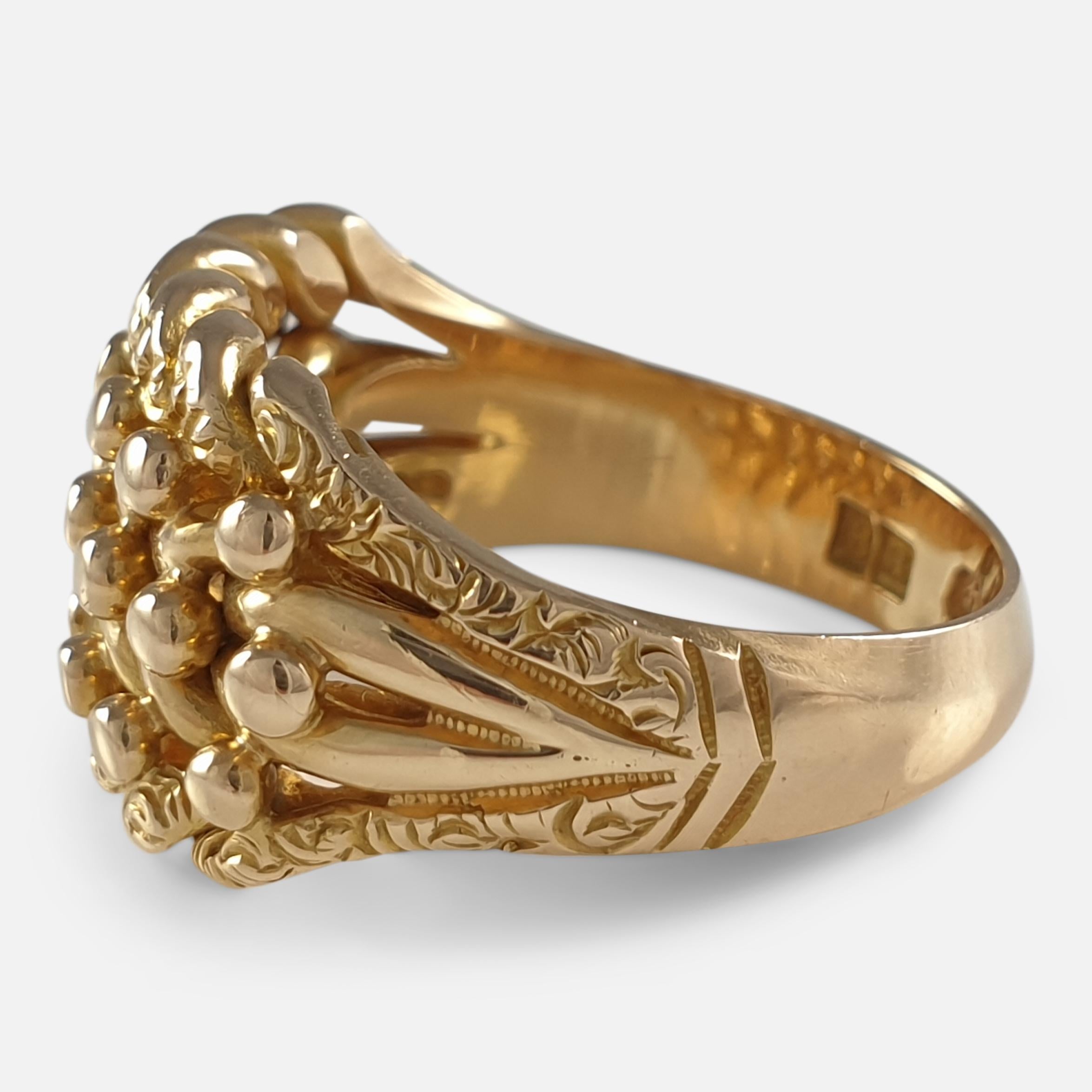 George V 18ct Yellow Gold Keeper Ring, 1913 6