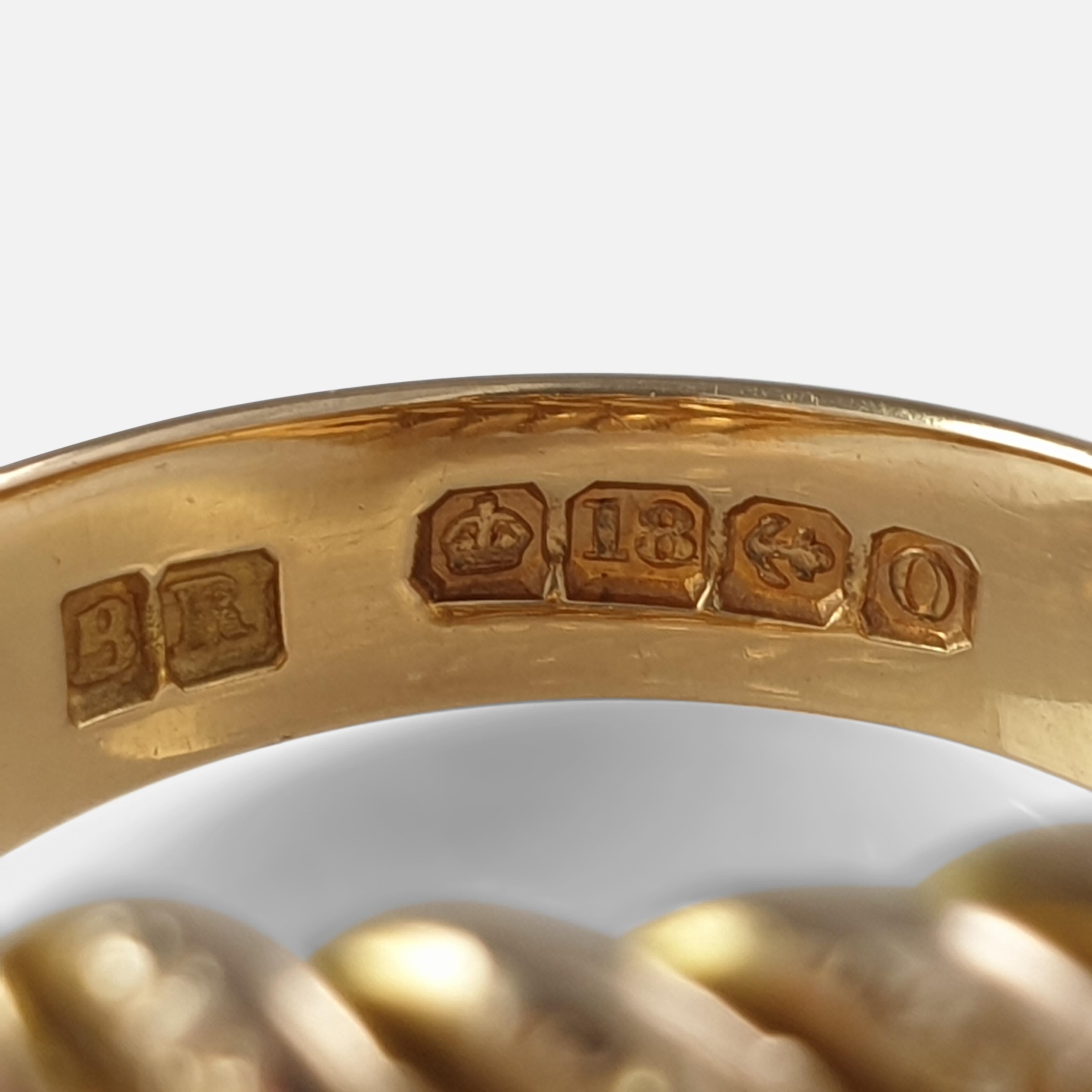 George V 18ct Yellow Gold Keeper Ring, 1913 7