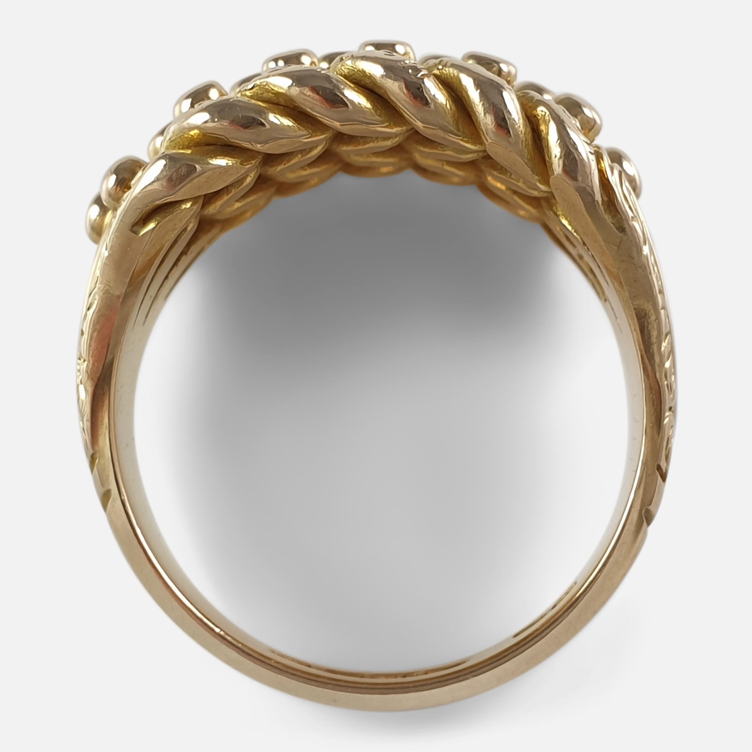 George V 18ct Yellow Gold Keeper Ring, 1913 1