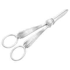 George V 1923 English Sterling Silver Grape Scissors