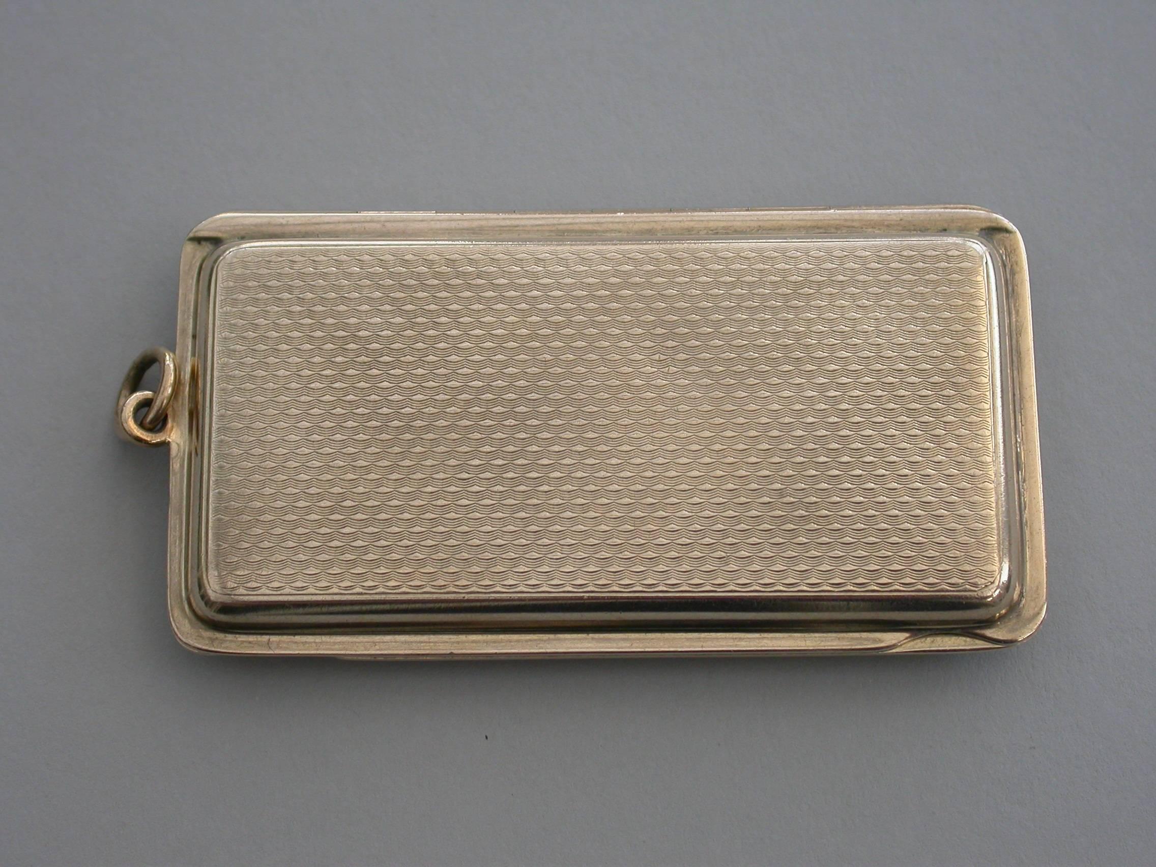 George V 9 Carat Gold and Enamel Calling Card Case 'Kent Interest', circa 1928 2