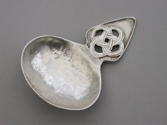 George v Arts and Crafts Style Silver Caddy Spoon