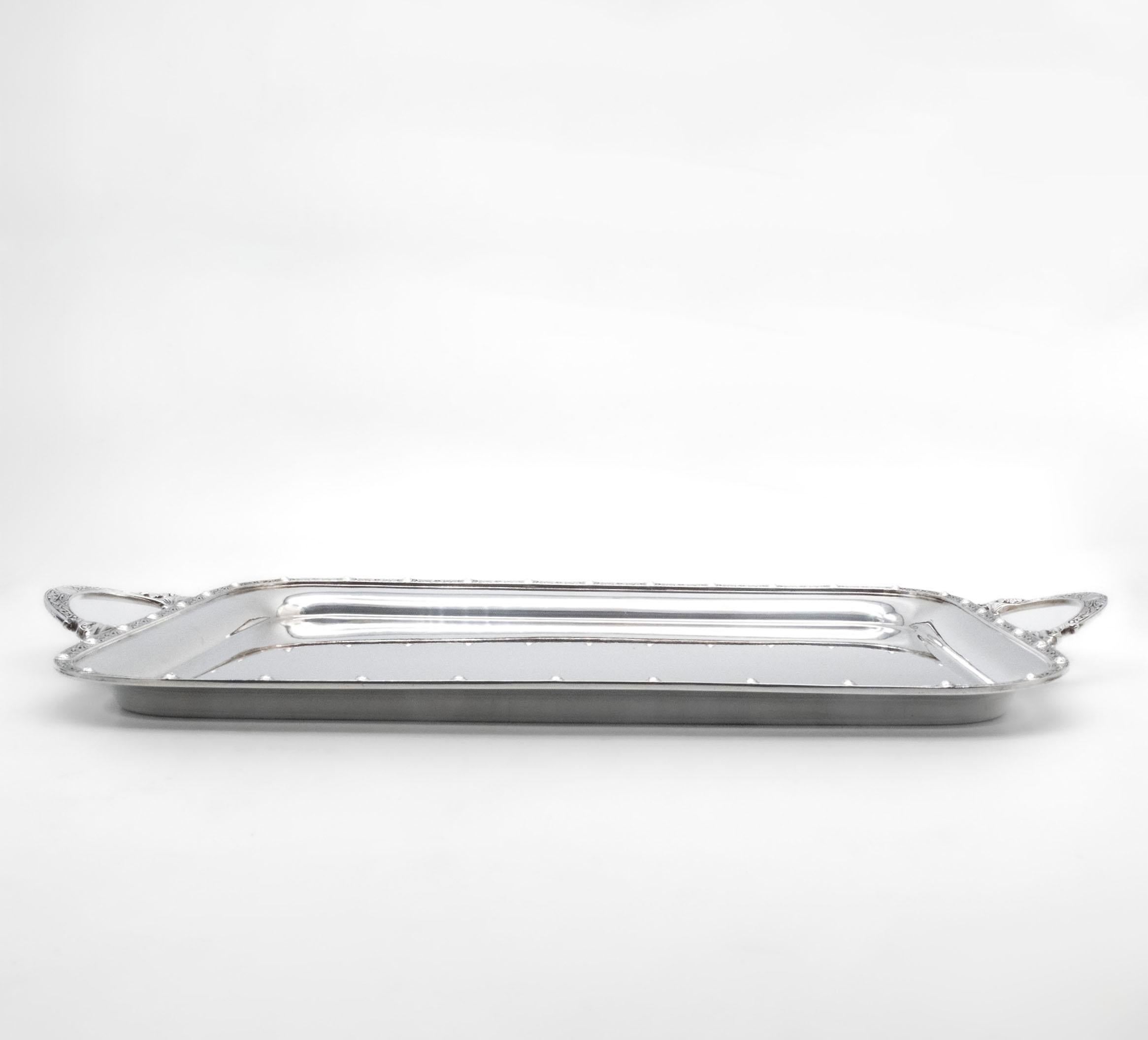 George V Asprey London Sterling Silber Tablett Celtic Arts & Crafts Birmingham 1935 (20. Jahrhundert) im Angebot