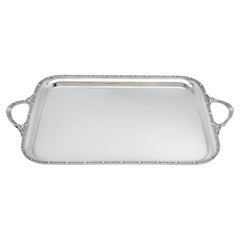 George V Asprey London Sterling Silver Tray Celtic Arts & Crafts Birmingham 1935