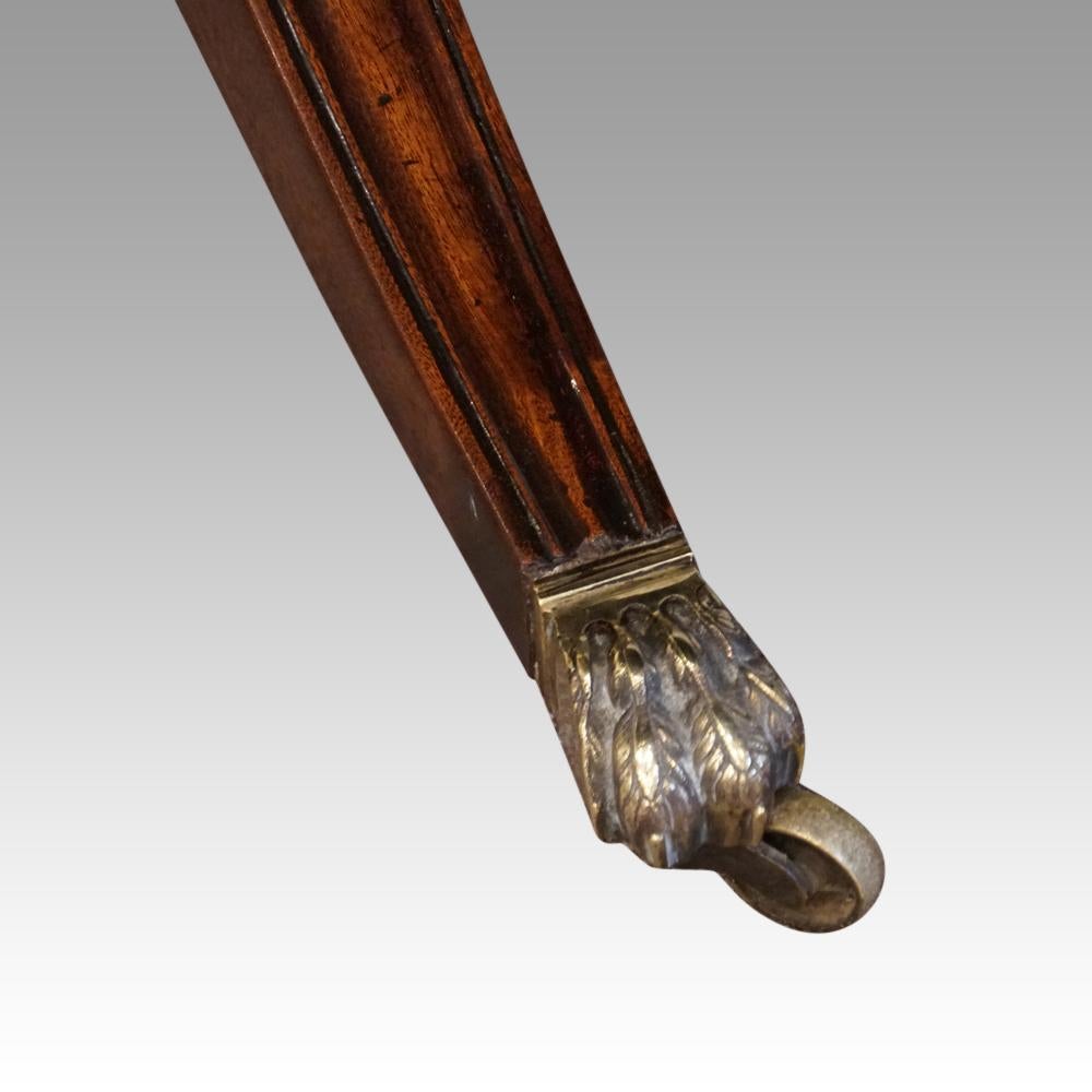 George V Mahogany Pedestal Dining Table 6