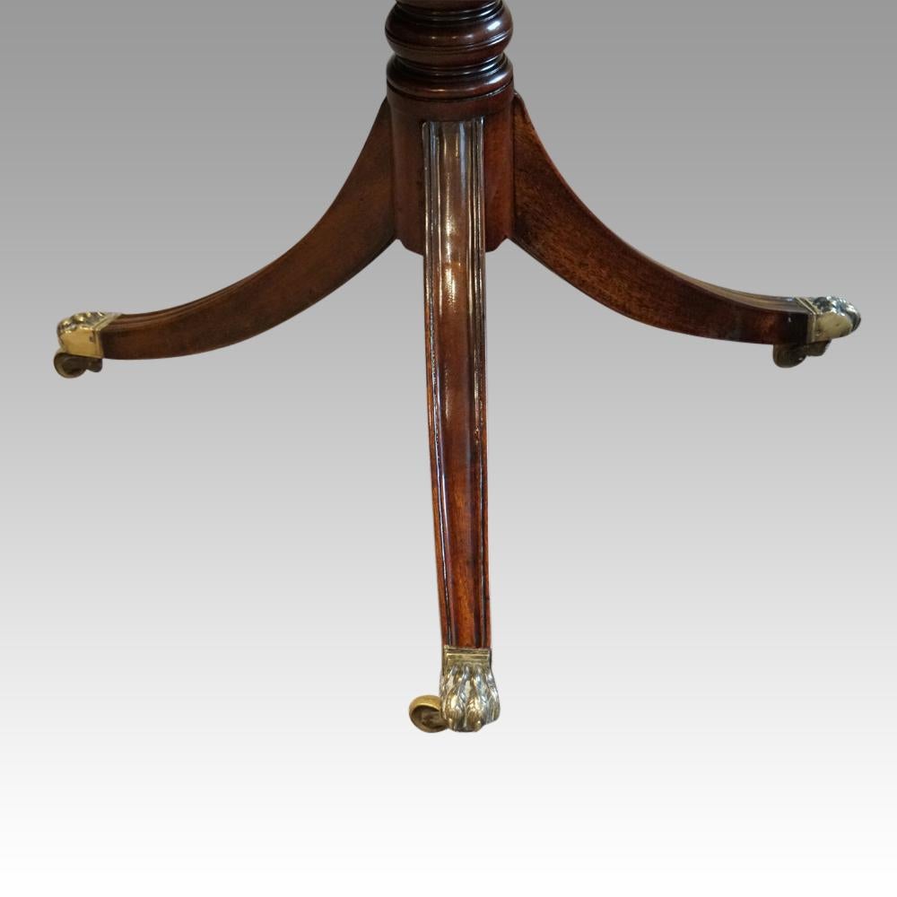 English George V Mahogany Pedestal Dining Table