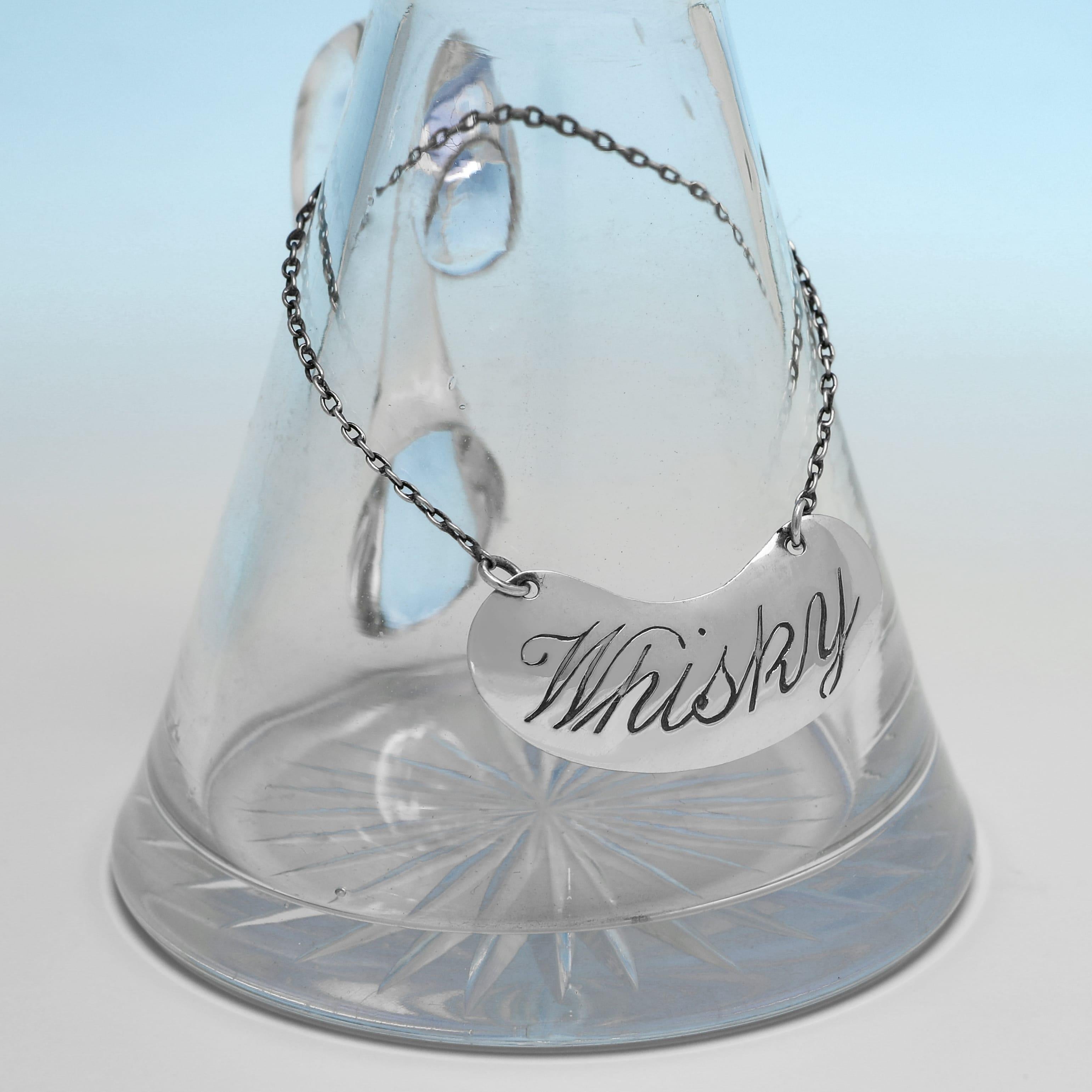 George V Periode antikes Glas und Sterling Silber Whiskey tot oder chota peg im Zustand „Gut“ im Angebot in London, London