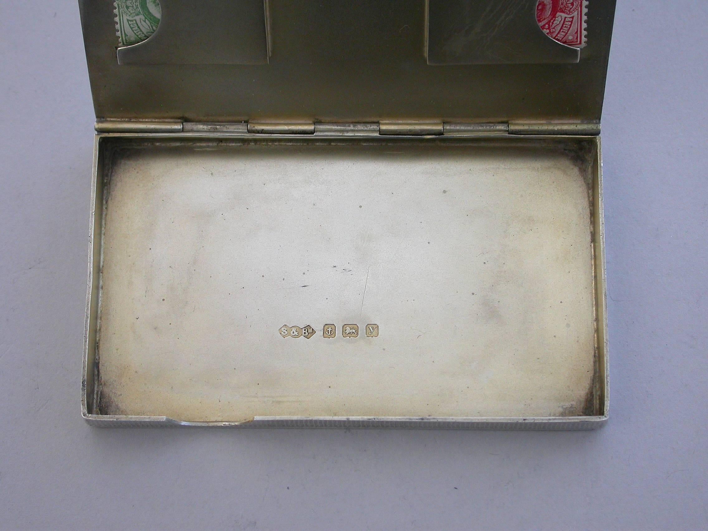 George v Silver Combined Card and Stamp Case by Smith & Bartlam, 1923 3