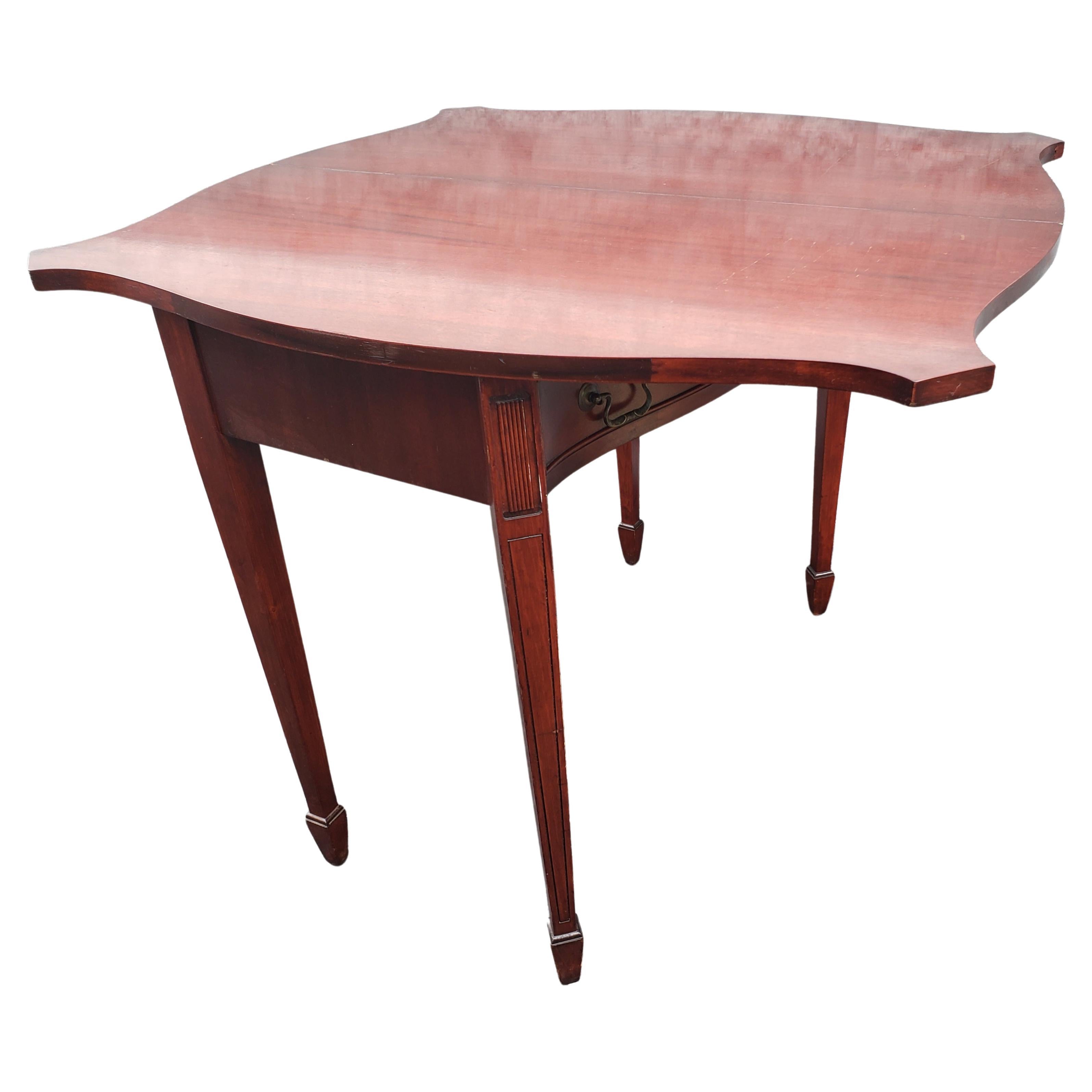 George v Solid Mahogany Console Game Table, circa 1920s For Sale 2