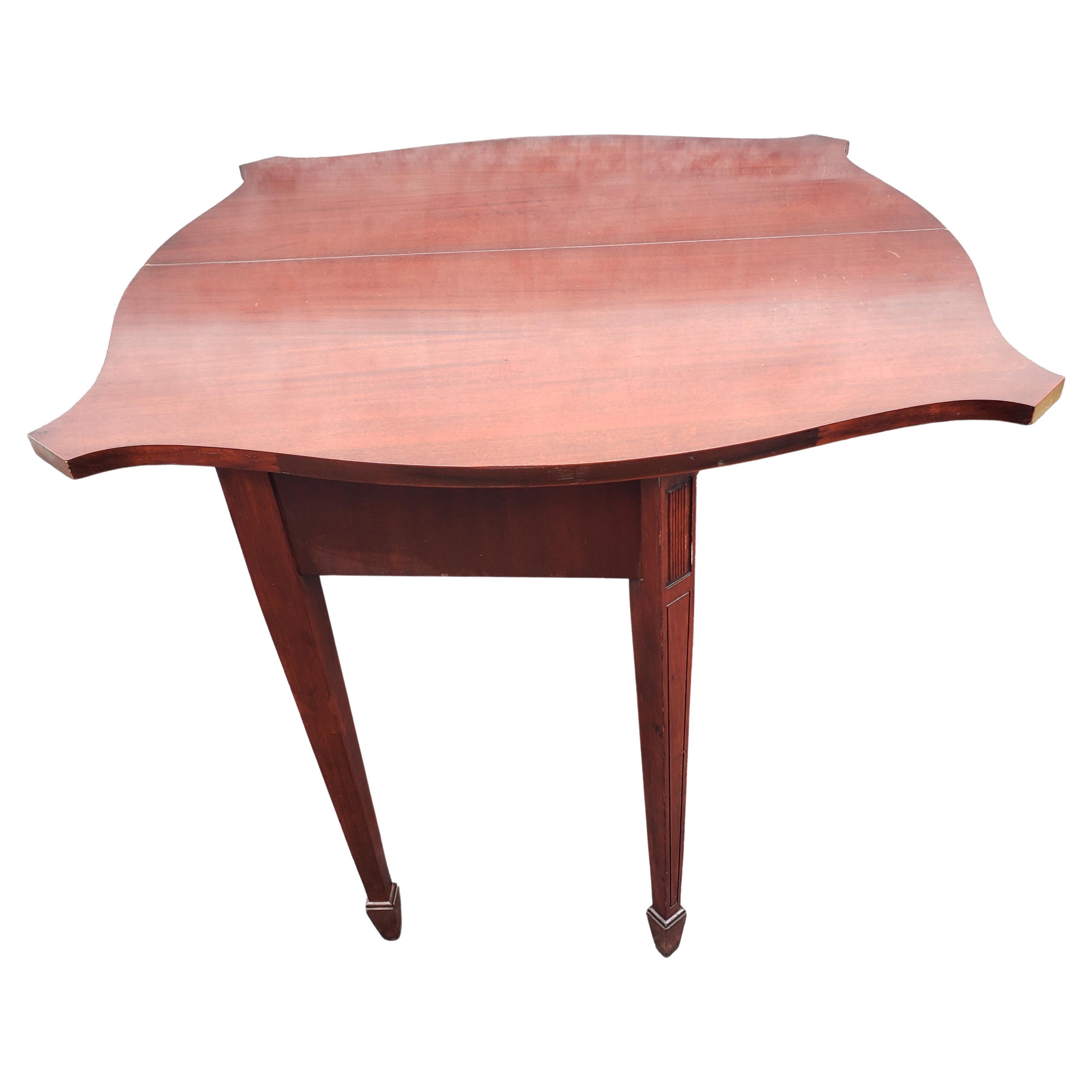 George v Solid Mahogany Console Game Table, circa 1920s For Sale 3