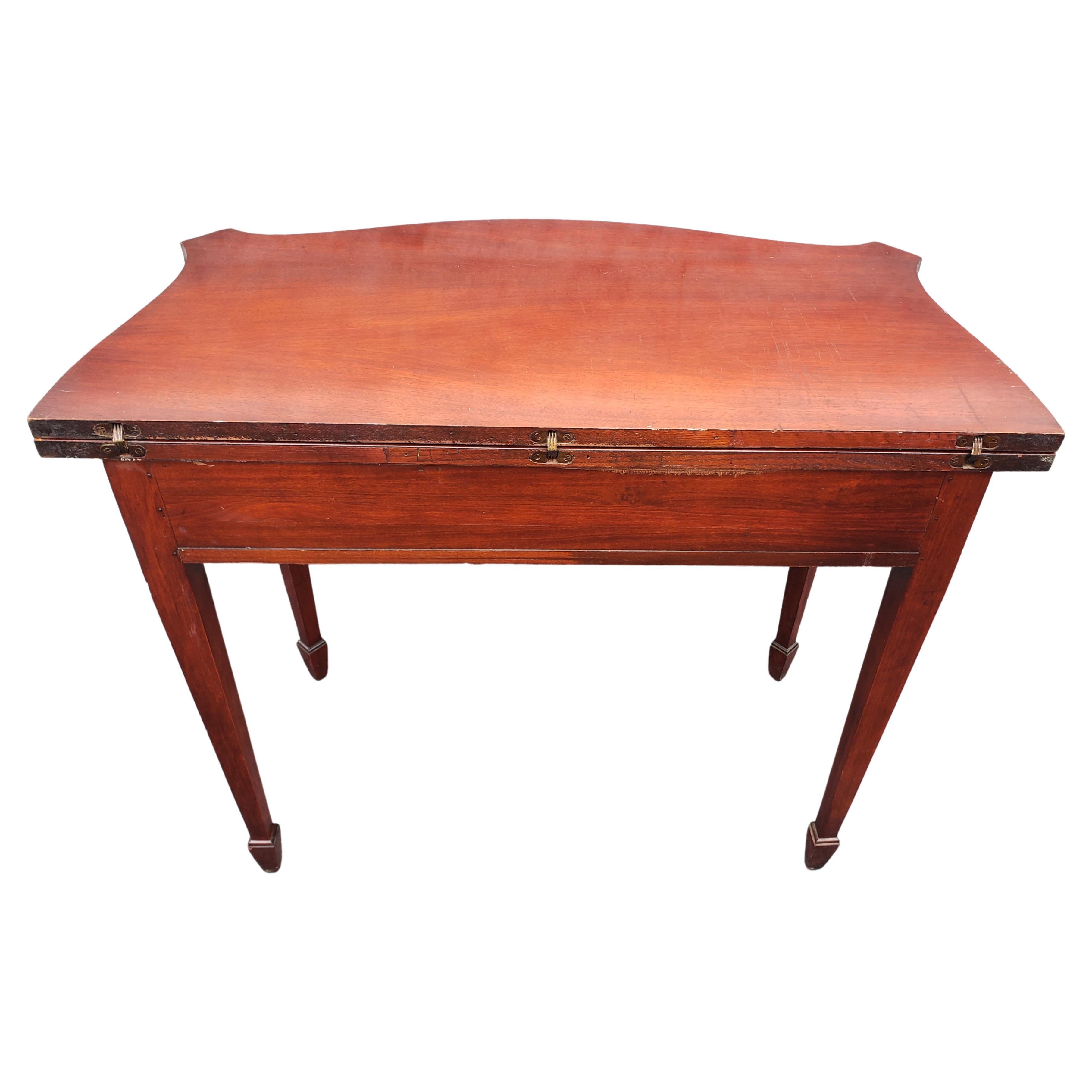 George v Solid Mahogany Console Game Table, circa 1920s For Sale 5