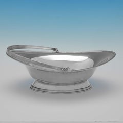 George v Sterling Silver Cake Basket, Sheffield, 1914