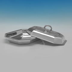 George V Sterling Silver Entrée Dishes by J. Parkes & Co., 1936