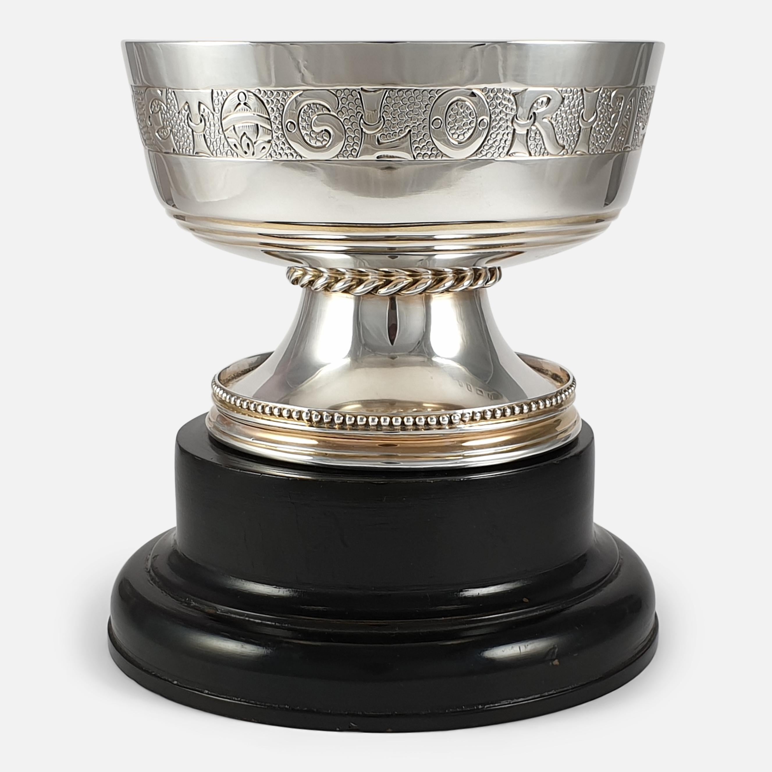 George V Sterling Silver Gilt Cup, S.Blanckensee & Sons Ltd, 1922 In Good Condition In Glasgow, GB