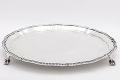 Plateau Salver en argent sterling à motif pattes de George V par Mappin & Webb