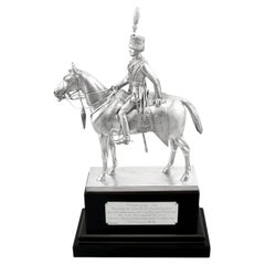 George V Sterling Silver Royal Hussar Officer Presentation Ornament (1919)