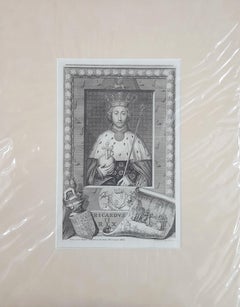 King Richard II /// Old Masters British Royal Family Portrait Engraving Art