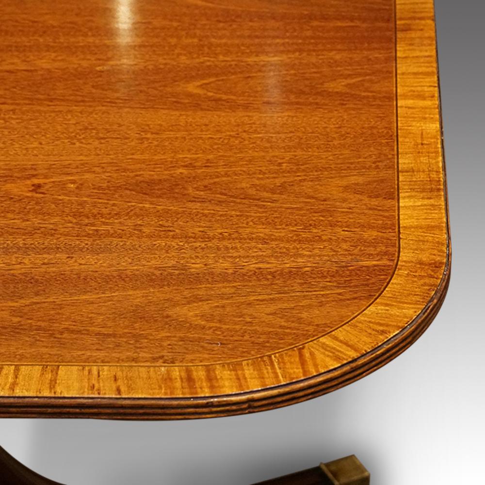 George VI English Georgian Style Mahogany Country House Dining Table 1