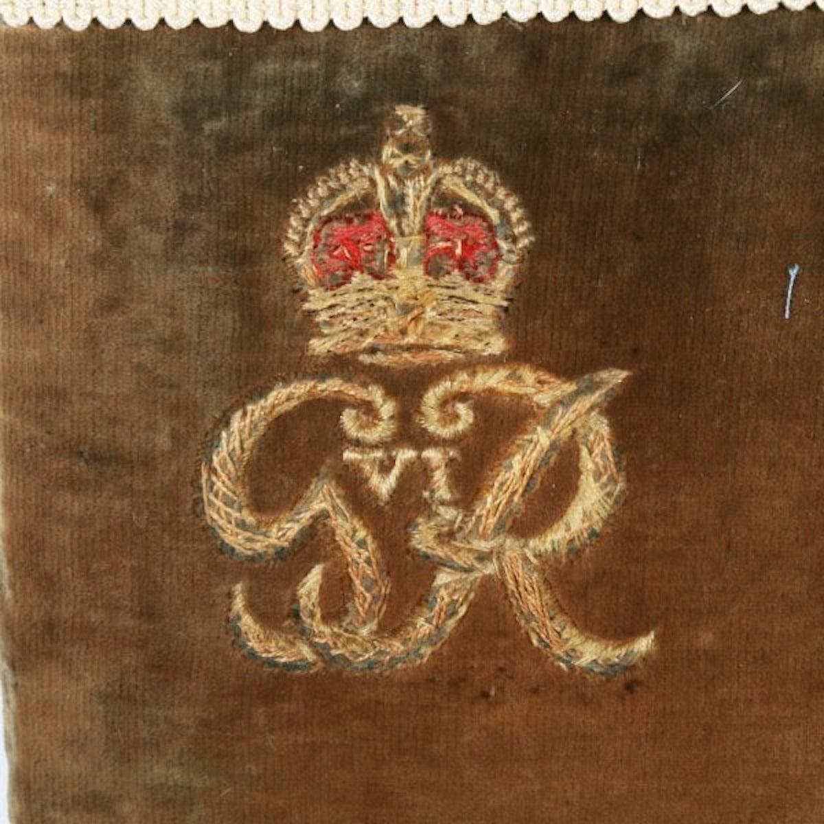 English George VI Oak Coronation Chair, 20th Century
