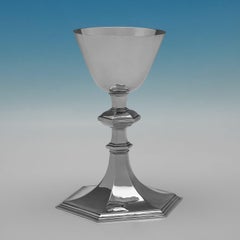 George VI Sterling Silver Chalice, Howard Jesse Brown, London 1946