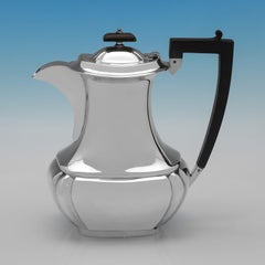 George VI Sterling Silver Tea Set by Viner's Ltd., Sheffield, 1936 - 1938