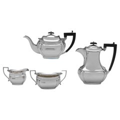 George VI Sterling Silver Tea Set by Viner's Ltd., Sheffield, 1936 - 1938