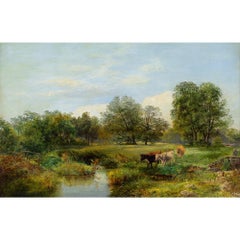 George Vicat Cole RA, A Sunny Afternoon Near Arundel, Oil Painting