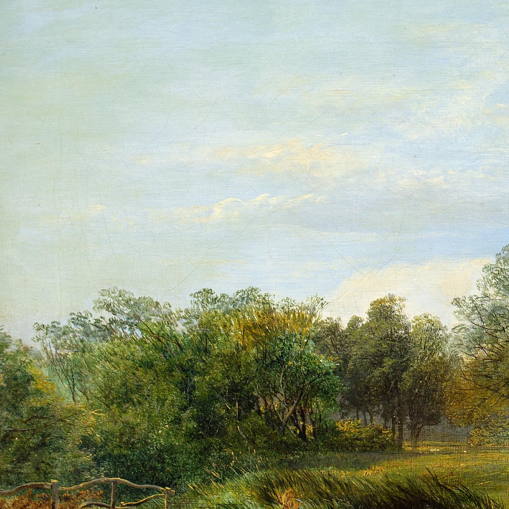 George Cole RA, Un pomeriggio di sole vicino ad Arundel, Pittura ad olio 5