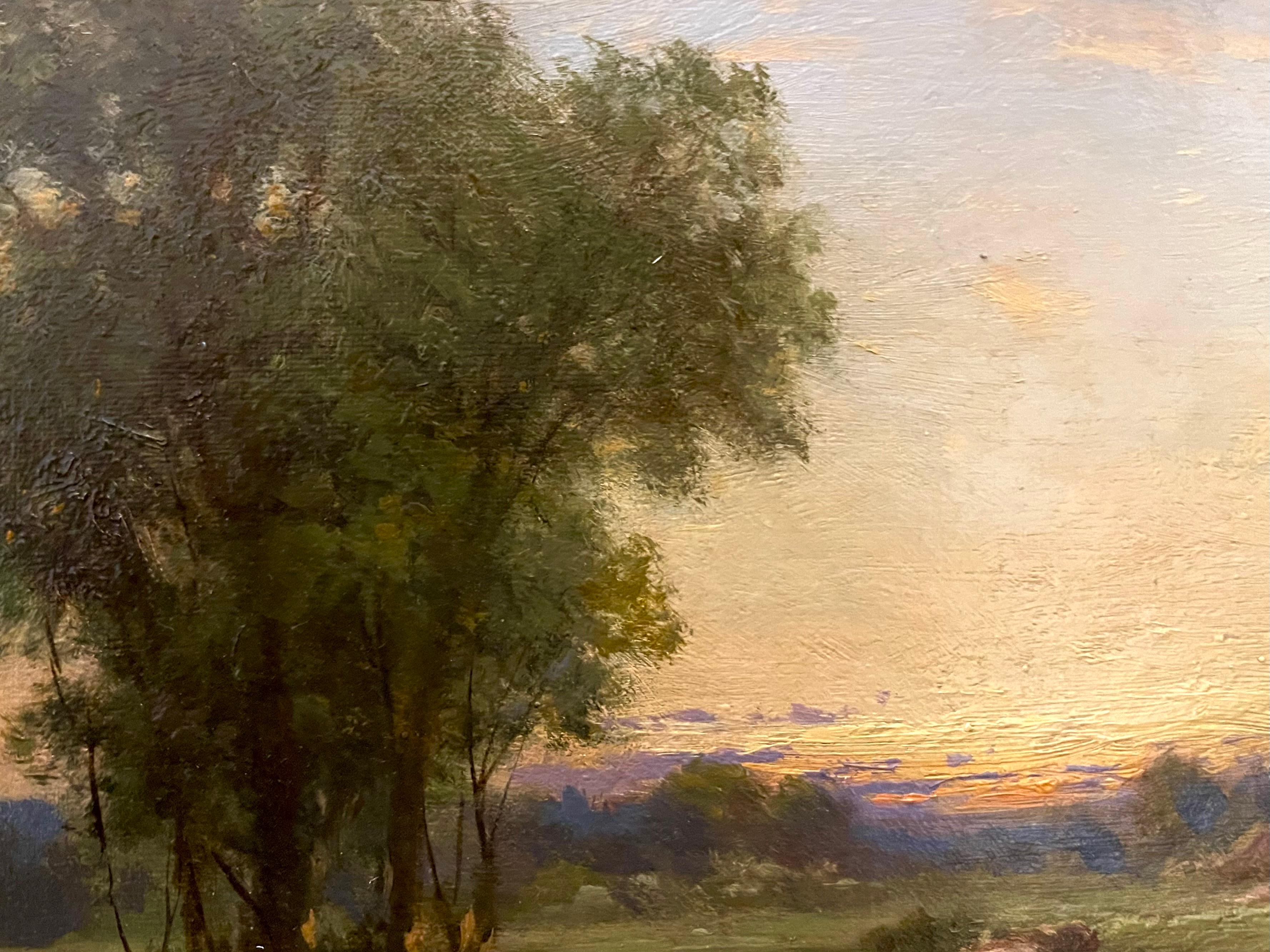 Shere, Surrey, huile sur toile, paysage, 19e siècle en vente 8