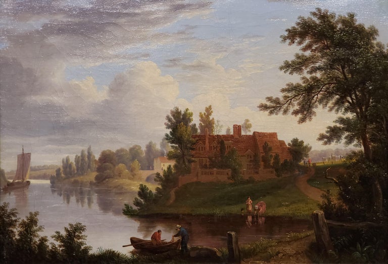 Vincent Landscape painting of the River Yare in Norwich United Kingdom For Sale at 1stdibs